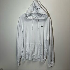 Hollister California White Hoodie Navy Embroidery